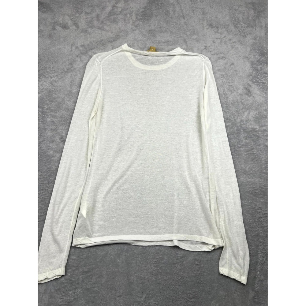 Michael Kors Collection Shirt Womens Medium White Viscose Knit Everyday Wear - Picture 9 of 10
